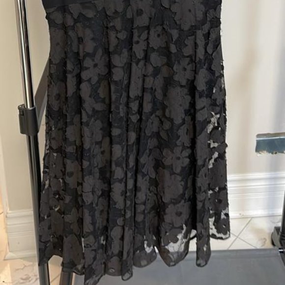 COPY - Adrianna Papell Black Dress Size 8 - Picture 3 of 4